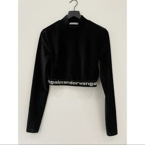 Velour Alexandra want crop top